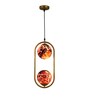 Plaza Antique Gold Iron Hanging Light