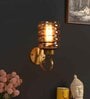 Bolanzo Antique Gold Iron and Glass Wall Sconces