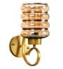 Bolanzo Antique Gold Iron and Glass Wall Sconces