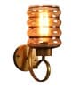 Bolanzo Antique Gold Iron and Glass Wall Sconces