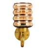 Bolanzo Antique Gold Iron and Glass Wall Sconces