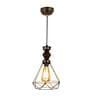 Elegant Antique Gold Metal Hanging Light