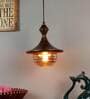 Zalto Antique Gold Metal Hanging Light