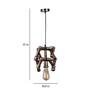Anaya Antique Gold Metal Hanging Light
