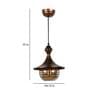 Zalto Antique Gold Metal Hanging Light