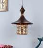 Adam Antique Gold Metal Hanging Light
