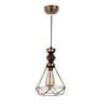 Elegant Antique Gold Metal Hanging Light