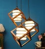 Antique Gold Metal 3 Light Cluster Hanging Lights