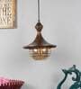 Zalto Antique Gold Metal Hanging Light