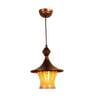 Weave Antique Gold Metal Hanging Light