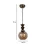 Sybil Antique Gold Metal Hanging Light