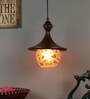 Hues Antique Gold Metal Hanging Light