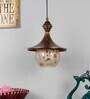 Hues Antique Gold Metal Hanging Light