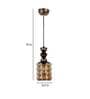 Liama Antique Gold Metal Hanging Light
