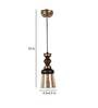 Graham Antique Gold Metal Hanging Light