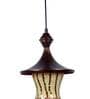 Weave Antique Gold Metal Hanging Light
