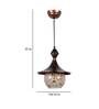 Hues Antique Gold Metal Hanging Light