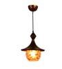 Hues Antique Gold Metal Hanging Light