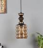 Liama Antique Gold Metal Hanging Light