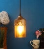 Aida Antique Gold Metal Hanging Light