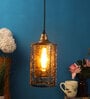 Zilpah Antique Gold Metal Hanging Light