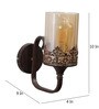 Beverly Metal Wall Mounted Uplight Sconce (Antique Gold)
