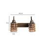 Biped Antique Gold Metal Wall Sconces