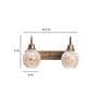 Comyo Antique Gold Metal Wall Sconces