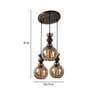 Persian Antique Gold PVC Cluster Hanging Light