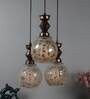 Barrio Antique Gold PVC Cluster Hanging Light