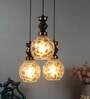 Barrio Antique Gold PVC Cluster Hanging Light