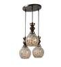 Barrio Antique Gold PVC Cluster Hanging Light