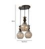 Barrio Antique Gold PVC Cluster Hanging Light
