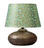 Antique Gold Terracotta & Cotton Green & Gold Colour Table Lamp