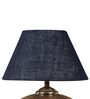 Antique Gold Terracotta & Natural Fiber Blue Colour Table Lamp