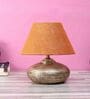 Antique Gold Terracotta & Natural Fiber Mustard Colour Table Lamp