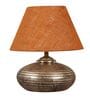 Antique Gold Terracotta & Natural Fiber Mustard Colour Table Lamp