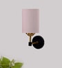 Antique Gold Wall Lamp with Grey  cotton shade