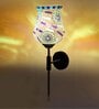 Antique Gold Wall Lamp with Mosaic Glass