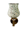 Antique Gold Wall Lamp with Mosaic Glass