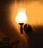 Antique Gold Wall Lamp with Mosaic Glass