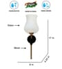 Antique Gold Wall Lamp with Mosaic Glass