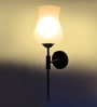 Antique Gold Wall Lamp with Mosaic Glass