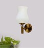 Antique Gold Wall Lamp with Mosaic Glass
