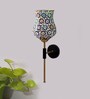 Antique Gold Wall Lamp with Mosaic Glass