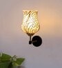Antique Gold Wall Lamp with Mosaic Glass