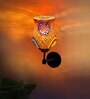 Antique Gold Wall Lamp with Mosaic Glass