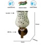Antique Gold Wall Lamp with Mosaic Glass