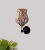 Antique Gold Wall Lamp with Mosaic Glass