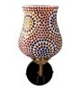 Antique Gold Wall Lamp with Mosaic Glass